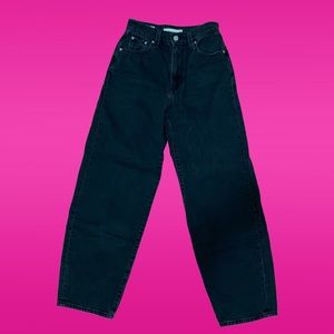 Levi’s Balloon Leg High Waisted Black Denim Jeans